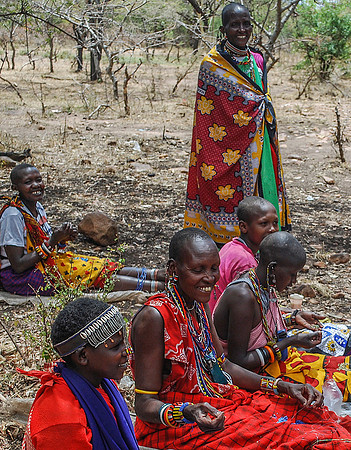 Happy Maasai Women