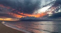 Vibrant Red Sky